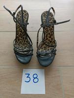 Sara&Co High Heels, Schwarz mit Leopardenmuster, Gr. 38 Brandenburg - Woltersdorf Vorschau
