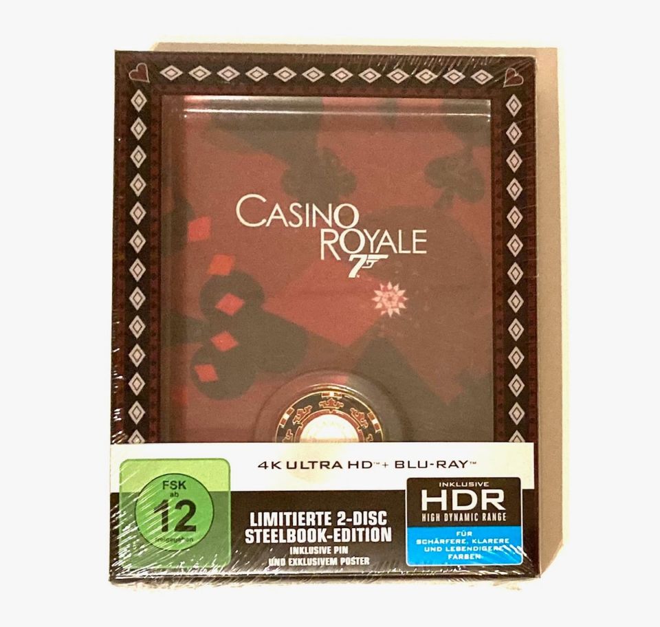 Casino Royale (4k UHD Blu Ray) STEELBOOK - NEU - James Bond 007 in Berlin