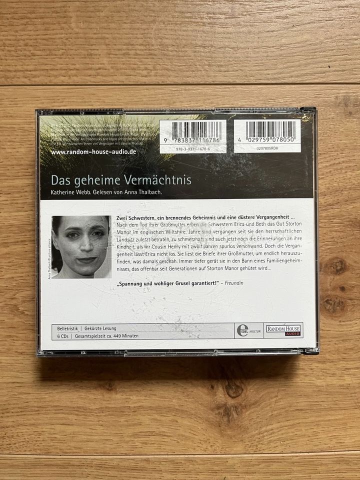 Hörbuch - Das geheime Vermächtnis (Katherine Webb) in Darmstadt