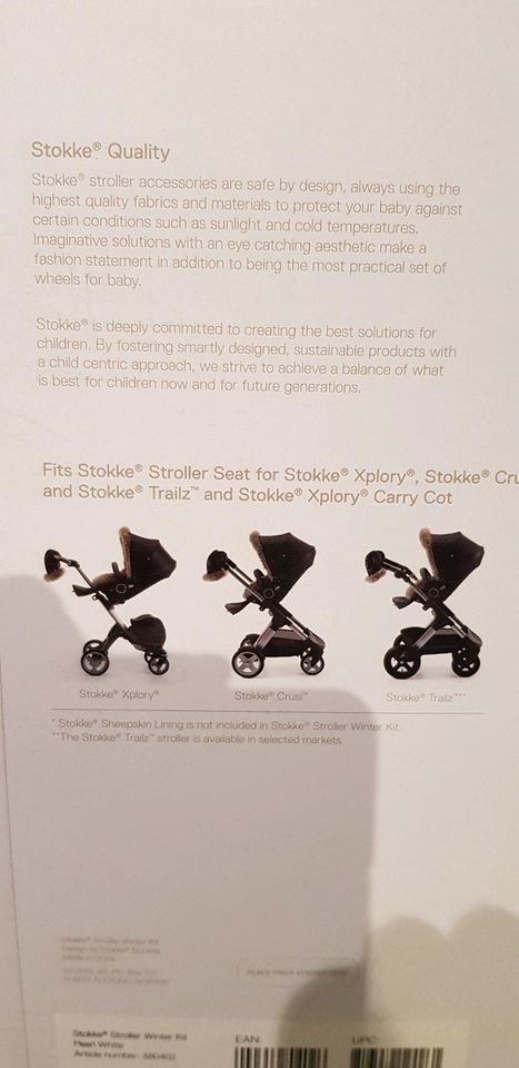 Stokke Xplory Trailz Winter-Kit Winter Set weiß ⭐ NEU ⭐ in Rumbach