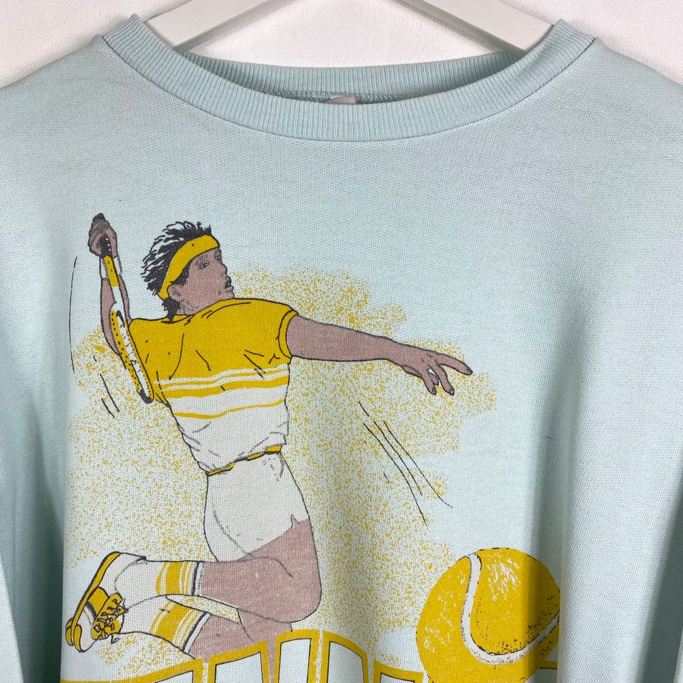 Vintage Tennis Sweater Gr.L Türkis 90er 90s y2k Retro in Gronau (Westfalen)