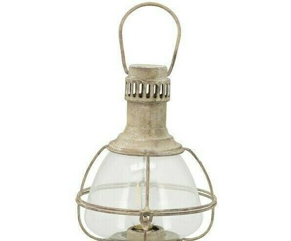 LED Laterne ArtFerro Metall/Glas Tischlaterne Shabby Ø20cm H31cm in Vlotho