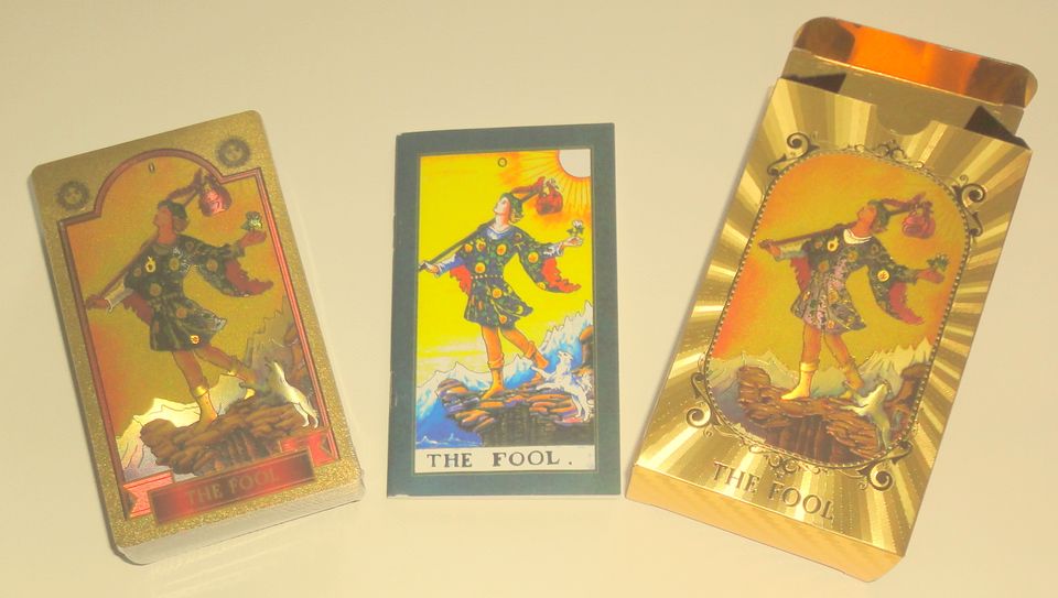 Tarotkarten 78 St. 12x7cm Goldfarbe, Englisch, Neu, OV in Lübeck