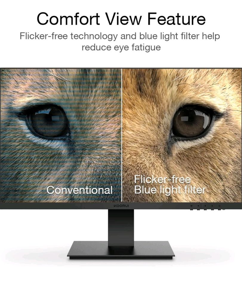 KOORUI 24 Zoll Monitor Full-HD, 75 Hz, 5ms, Eye Comfort, sRGB 99% in Burghausen