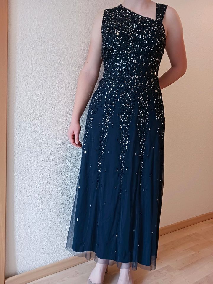 Kleid festlich dunkelblau Gr. 46 in Dülmen