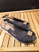 Sandalen Tom Tailor Peeptoe Keilabsatz blau Bayern - Erlangen Vorschau