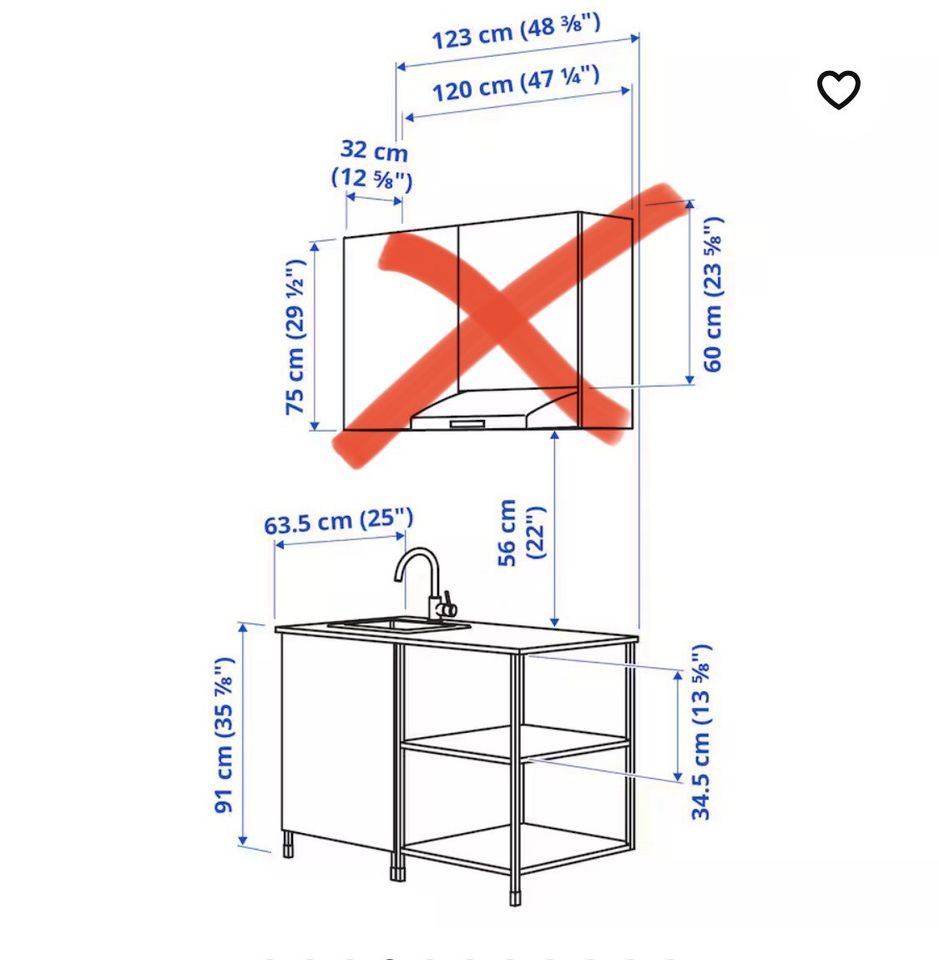 Ikea Enhet Miniküche, Lieferung möglich in Sondershausen