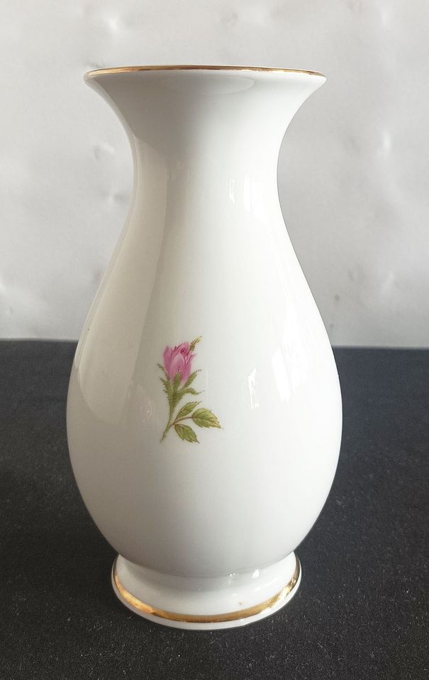 Porzellan Vase Royal Bavaria KPM mit rosa Rosen - Vintage in Flensburg