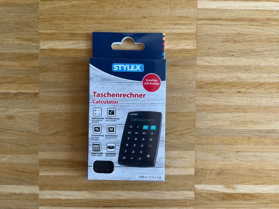 Taschenrechner STYLEX Handtaschenformat in Mainz