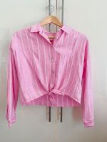 Tommy Hilfiger Bluse Hemd Leinen rosa weiß gestreift cropped Baden-Württemberg - Balingen Vorschau