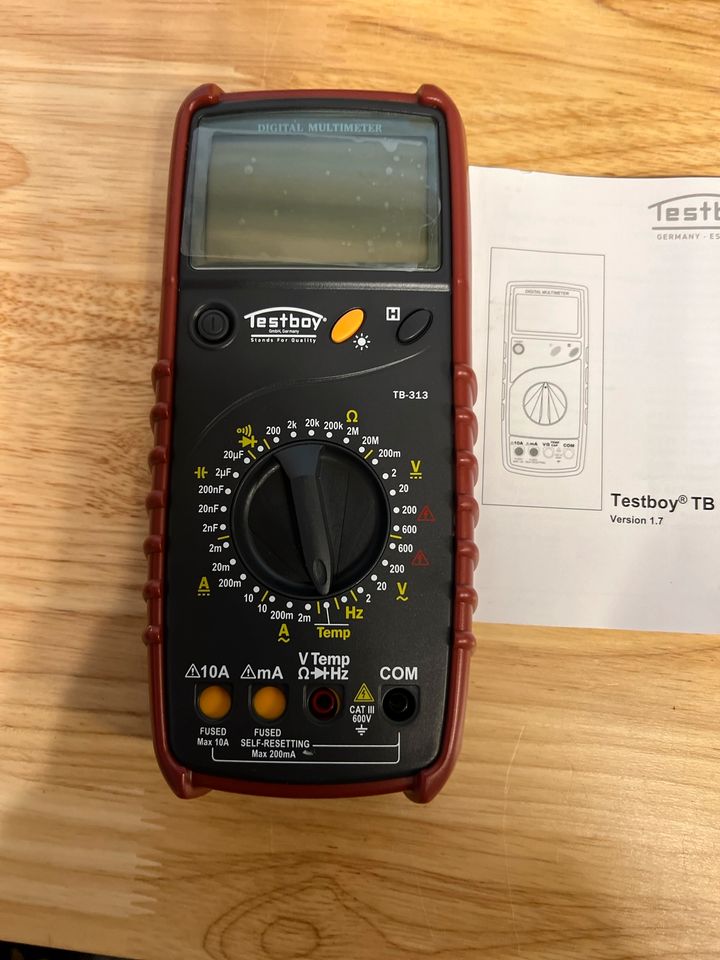 Testboy 313 Digital-Multimeter (automatischer Messbereichsschutz in Dürnau