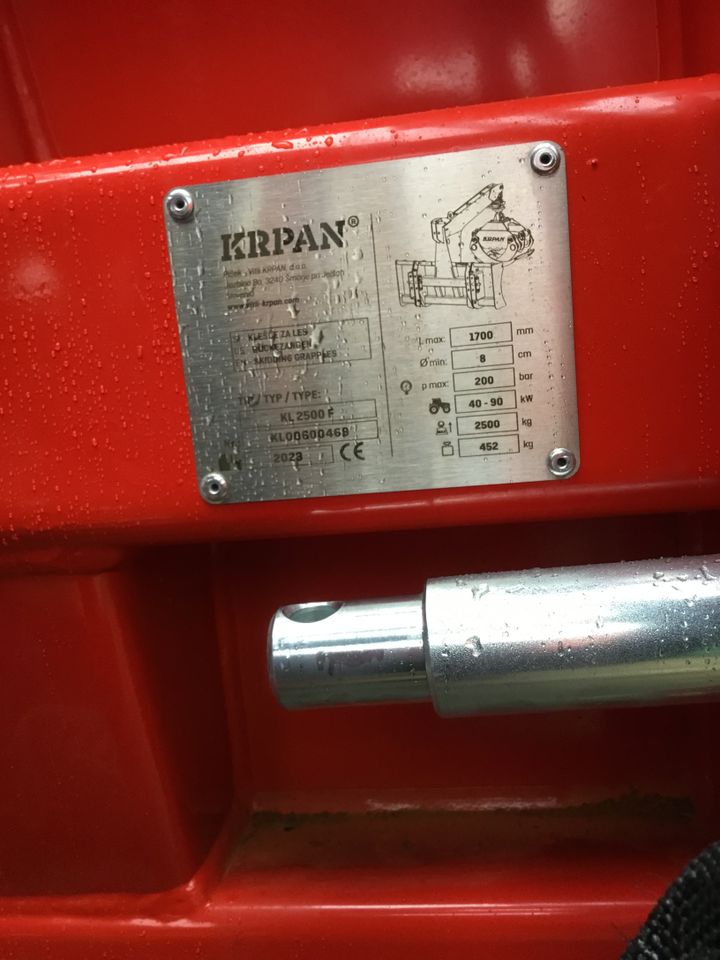 Krpan Rückezange KL 2500 F in Steffenberg