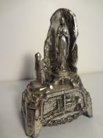 Antikes Souvenir aus Lourdes Maria mit Grotte Metall silberfarben Hessen - Linden Vorschau