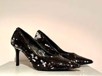 Pumps schwarz silber Gr. 41 Promod Stilettos Pailletten Berlin - Schöneberg Vorschau
