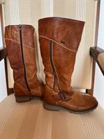 Rieker Stiefel, Gr. 37, Leder braun Hessen - Florstadt Vorschau