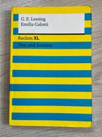 Buch Emilia Galotti, G. E. Lessing, Reclam XL Bayern - Burgsinn Vorschau