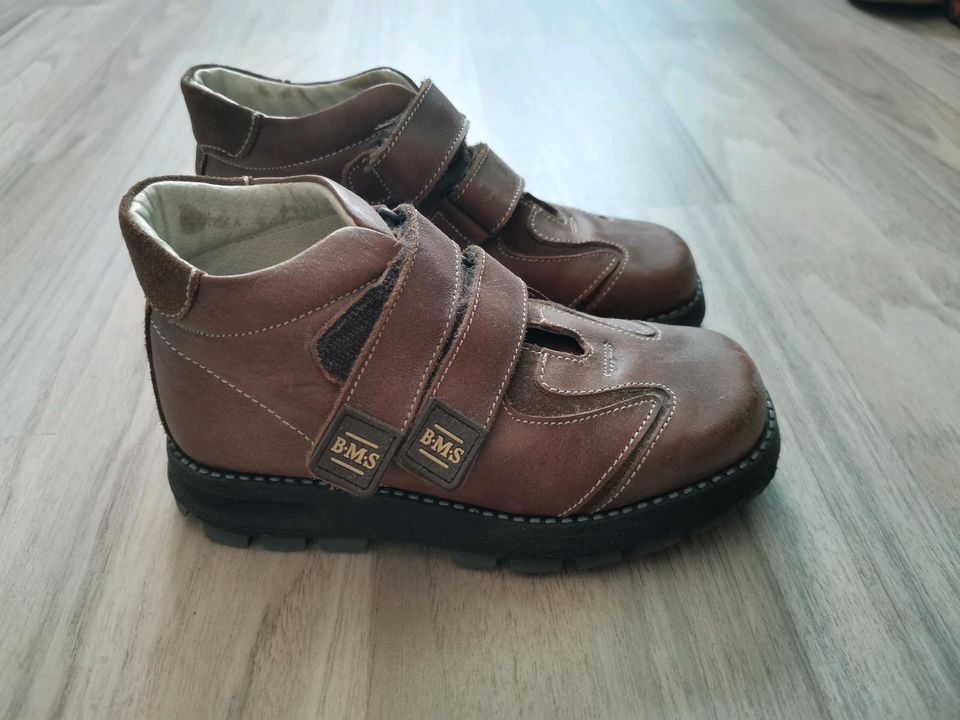 BMS Lederschuhe, Größe 30, Made in Italy, Wanderschuhe, Wie neu in Bietigheim