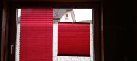 2  rote Fensterplissee / ohne Bohren Hessen - Linsengericht Vorschau