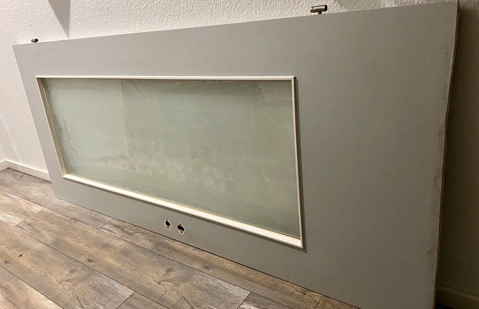 Verkaufe Holztür mit Glaseinlass 196 x 114 in Brahmenau