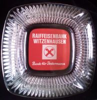 Vintage Glas Aschenbecher Raiffeisenbank Witzenhausen Hessen - Bad Hersfeld Vorschau