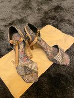 Louis Vuitton Vintage Denim Patchwork Heels Sandalen Düsseldorf - Carlstadt Vorschau