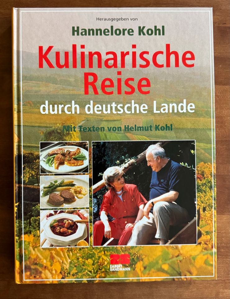 „Kulinarische Reise“ von H. Kohl, signiert von Helmut Kohl in Solingen