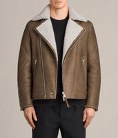 AllSaints Herren Biker Lammfelljacke Beige M Nürnberg (Mittelfr) - Mitte Vorschau