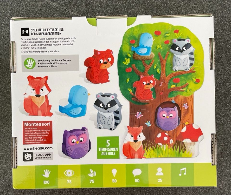 NEU!! Montessori Holzpuzzle Headu in Parsberg