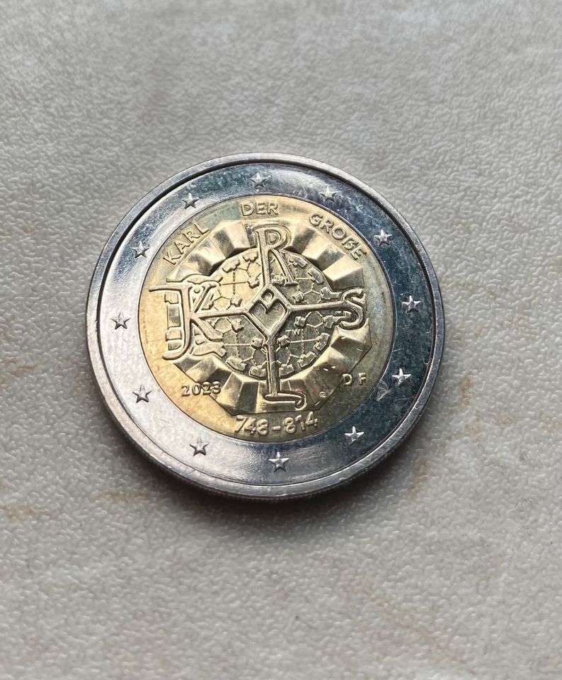2 Euro Münze Karl der Große DF in Erfurt