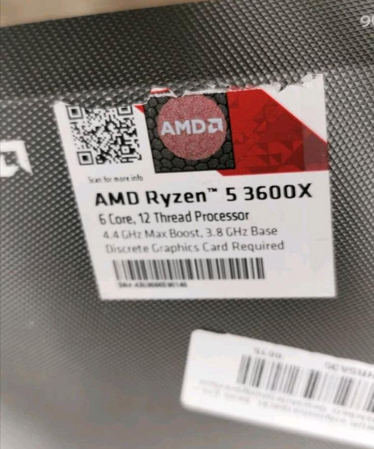 AMD Ryzen 5 3600X Kühler ohne Prozessor (neu) in Wesseling