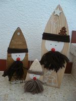 Deko aus Holz Schneemann Weihnachtsmann Hessen - Dillenburg Vorschau