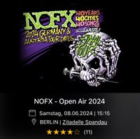 2 Konzertkarten NOFX Berlin am 8.6.24 Hamburg Barmbek - Hamburg Barmbek-Süd  Vorschau