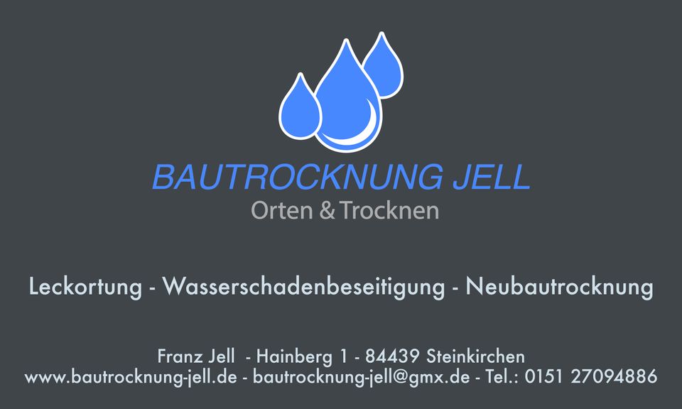 Leckortung, Bautrocknung, Wasserschaden Leihgeräte Verleih in Steinkirchen