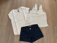 3er Set Mango Tops Gr xs/s Only Shirt Gr S Orsay Shorts xs/s Nordrhein-Westfalen - Borken Vorschau
