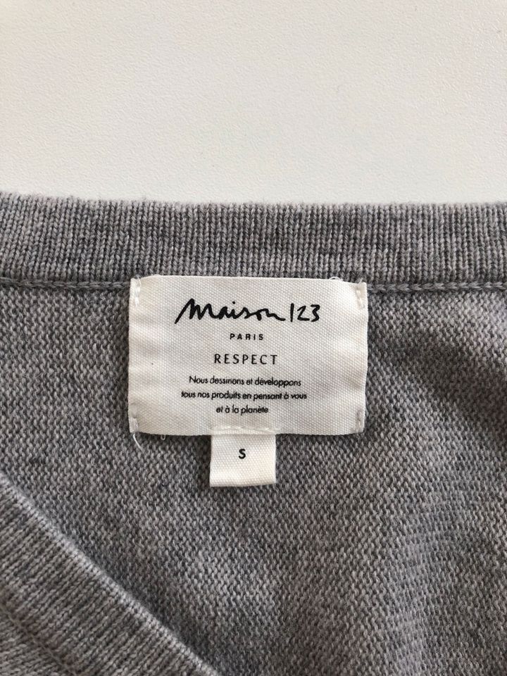 Maison 123 Cardigan Strickjacke Gr.S grau in Fleckeby