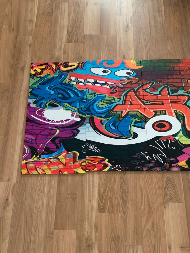 Graffiti Bild 5 teilig,  150 x 60 cm in Wiesbaden