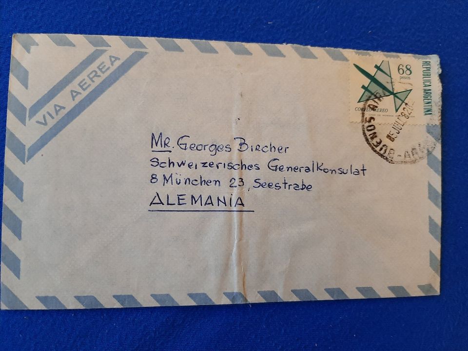 Argentinien Briefumschlag in Berlin