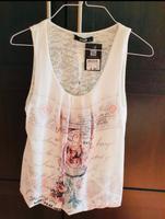 Shirt Spitzen Top Hailys Ge. XS NEU weiß mit Transparentem Rücken Sachsen - Burkhardtsdorf Vorschau