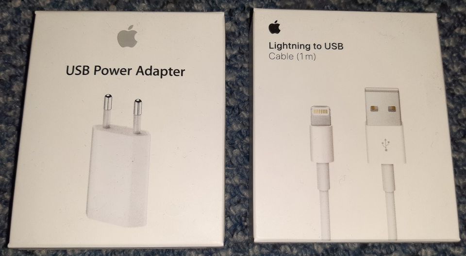 "USB POWER ADAPTER & LIGHTNING TO USB KABEL für's Apple iPhone" + in Donzdorf