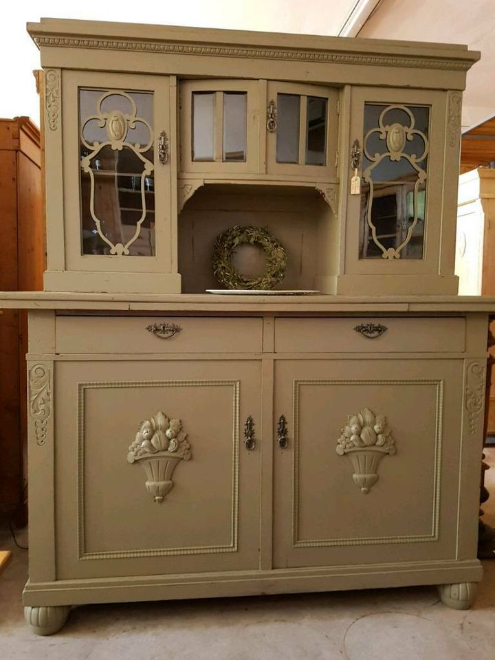 ★ ANTIK ★ Großer Jugendstil Buffet Schrank Küchenschrank ★Vintage shabby chic in Michelbach (Westerwald)