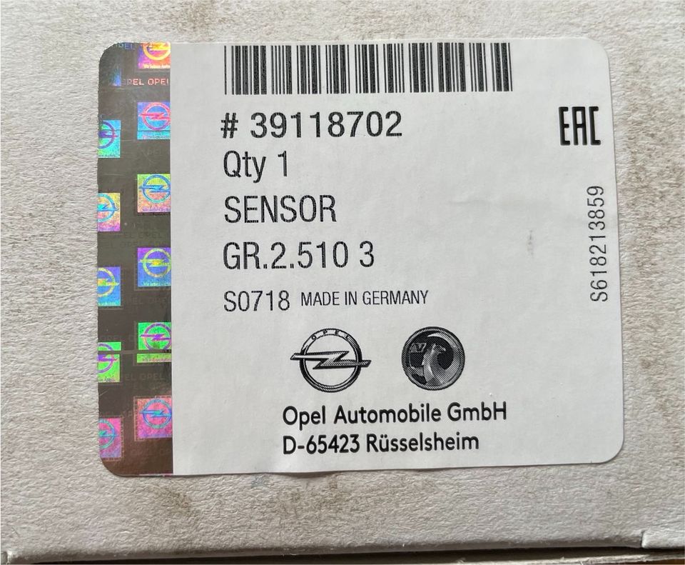 Opel Corsa Adam Regensensor 39118702 Sensor Windschutzscheibe in Dortmund