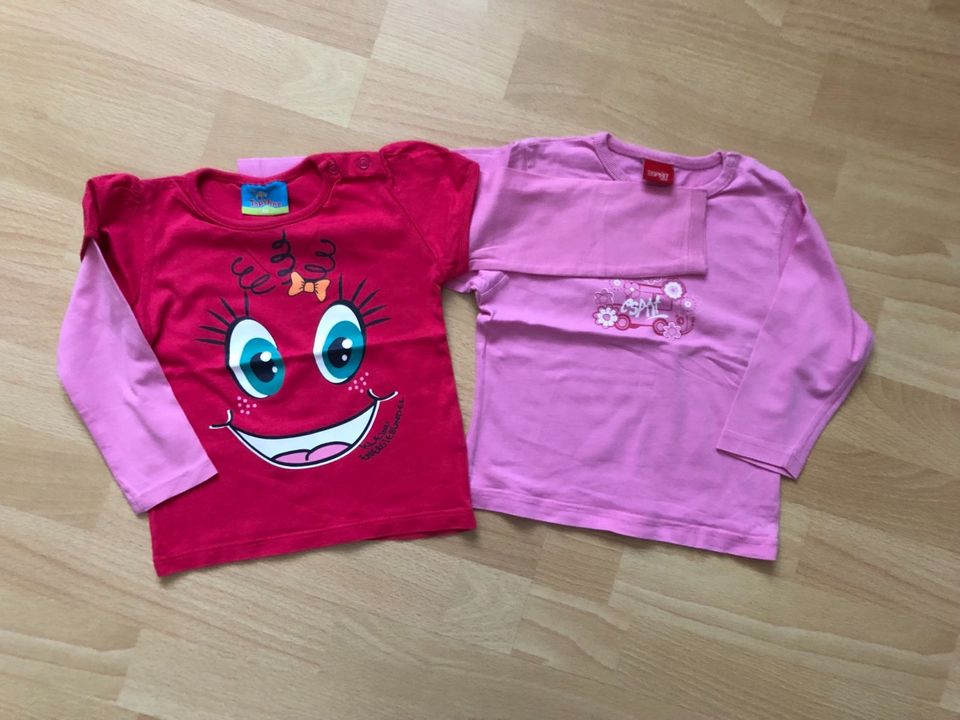 Langarmshirt pink Gesicht Topolino rosa Blumen Esprit 86 in Merzig