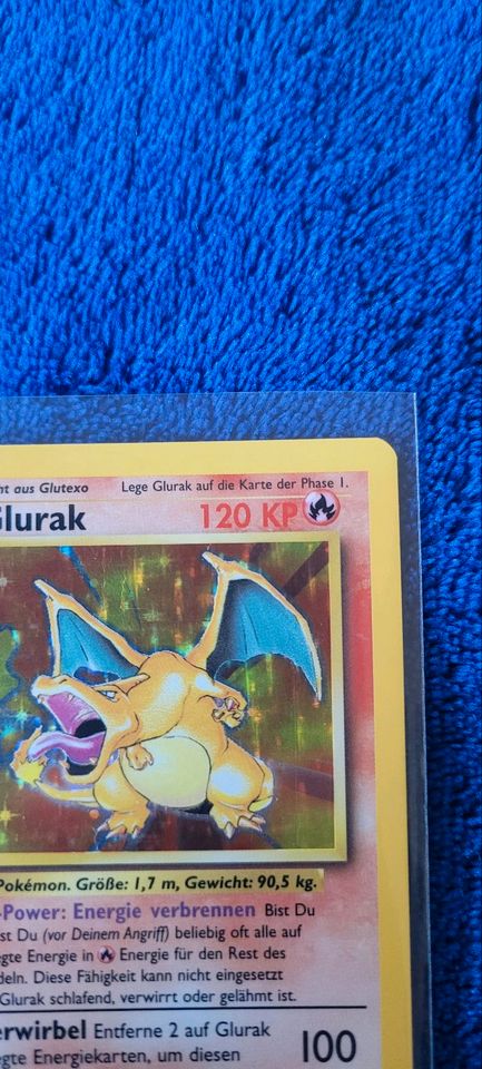 Teil 4 Pokemon Pokémon Karte Base Set 1 Edition Glurak Charizard in Bremerhaven