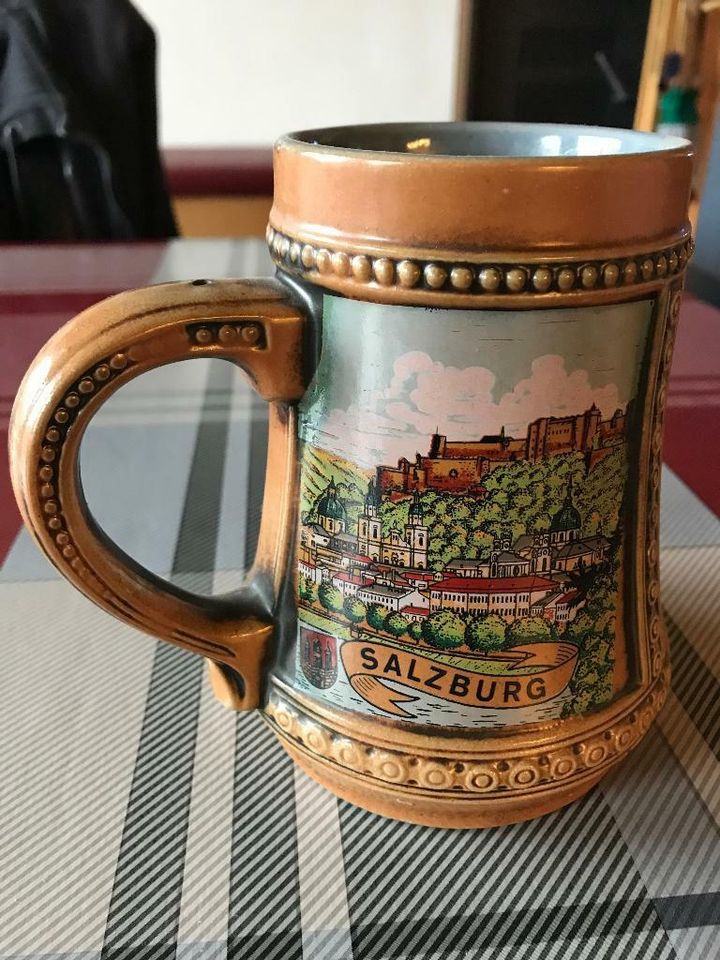 Bierkrug mit Motiv in Neustadt an der Aisch