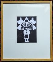 Scherenschnitt – Kachina – Rahmen 59 x 51 cm – Moderne Kunst aus Aachen - Aachen-Mitte Vorschau