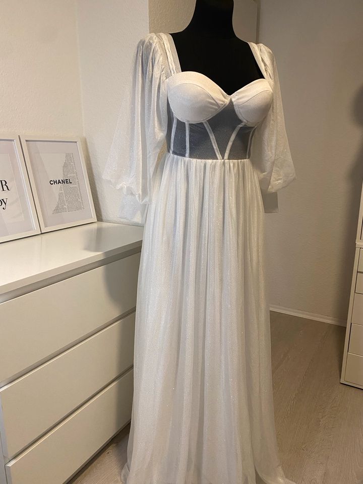 Abendkleid Hochzeitskleid Standesamtkleid abiballkleid in Krefeld
