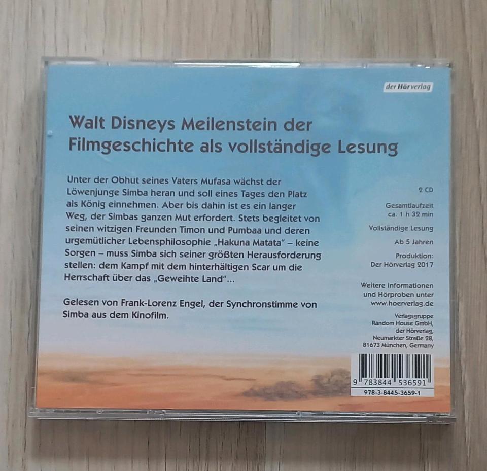 Disney König der Löwen Hörbuch Filmgeschichte Film Lion King in Stuttgart
