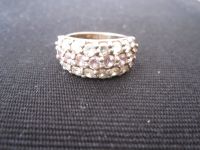 Silber Ring 925 Gr.17-18mm Pinke +weisse Zirkonia Bayern - Barbing Vorschau