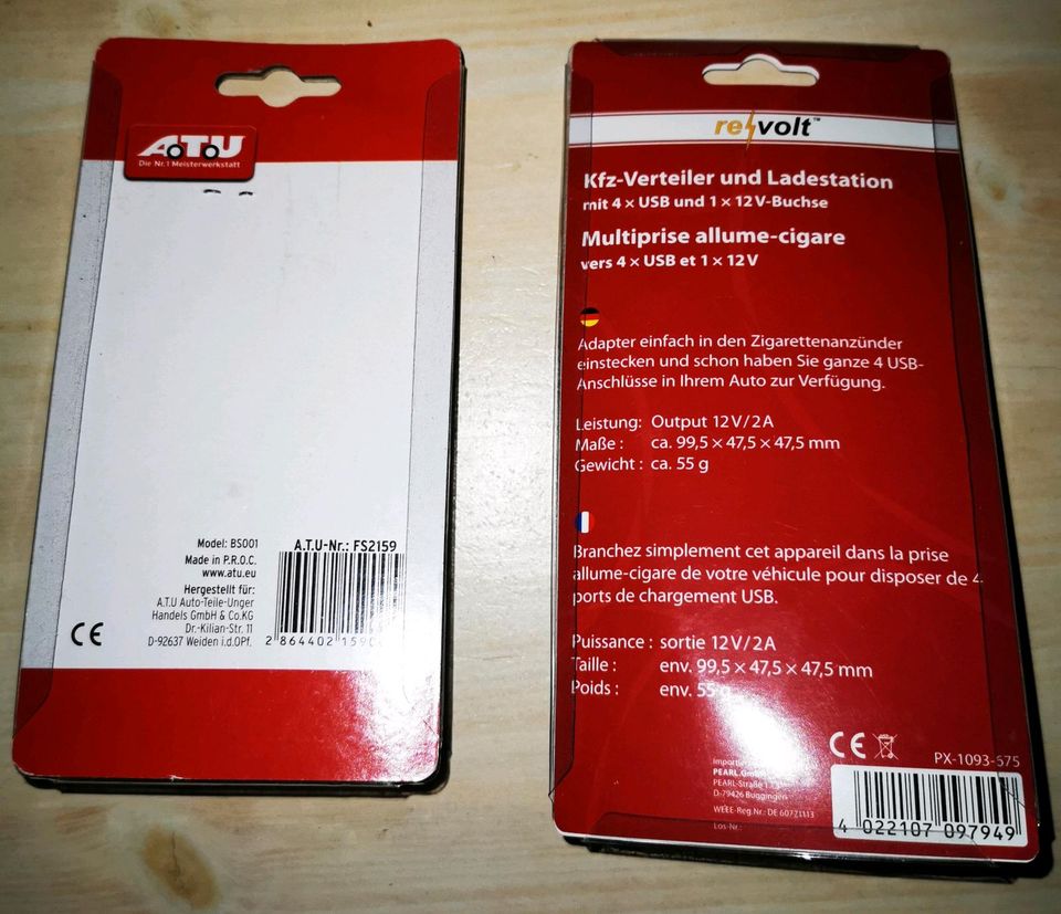 Auto Dopelsteckdose+USB Verteiler Kfz (siehe beide Bilder) Neu in  Baden-Württemberg - Rheinstetten, Tuning & Styling Anzeigen