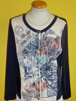 Jacke oui Shirtjacke Baumwolle dunkelblau Größe 40 wie neu Bayern - Landshut Vorschau